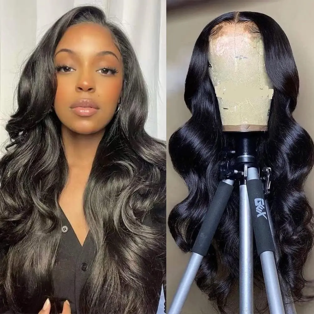 13x6 HD Transparent Body wave lace front human hair wig 40 inch Pre Preplucked glueless brazilian wigs on sale choice for women