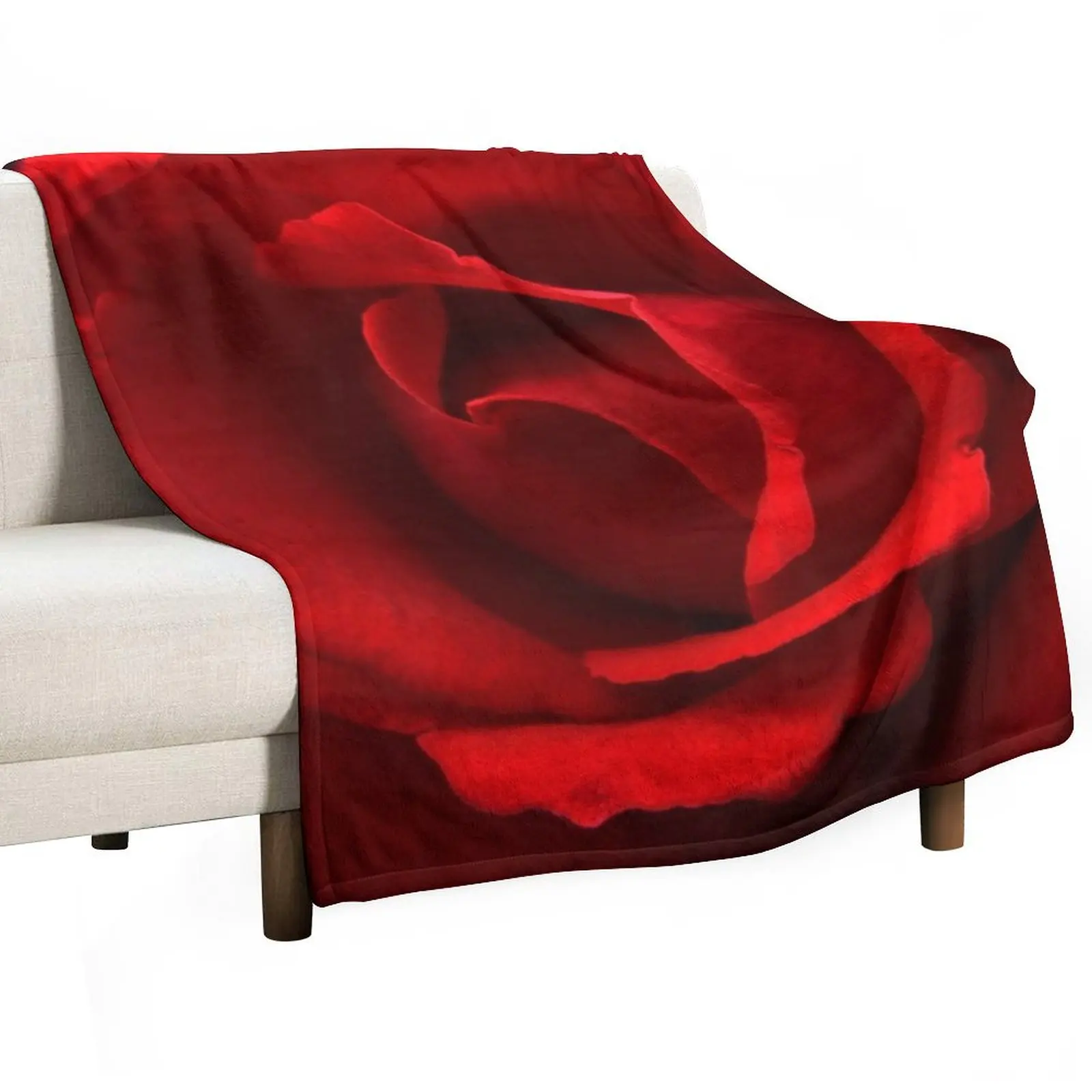 Red Rose Throw Blanket Designers Stuffeds Decorative Sofa Fashion Sofas Bed heavy to sleep Blankets