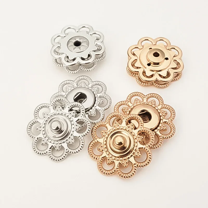 21MM Metal Mother and Child Button Embossed Coat Button Invisible Button, Windcoat and Coat Children's Clothing Accessories