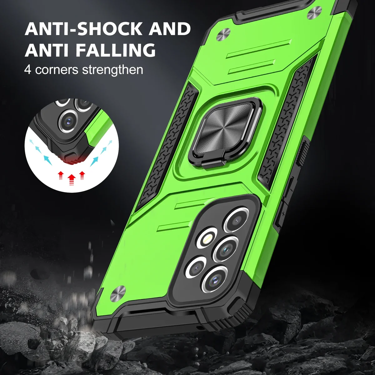 Shock Proof Anti-Knock Armor Case for Samsung Galaxy A55 A35 A54 A34 A14 A15 A53 5G A05S A52 S24 S22 S23 Ultra S21 FE S20 Plus