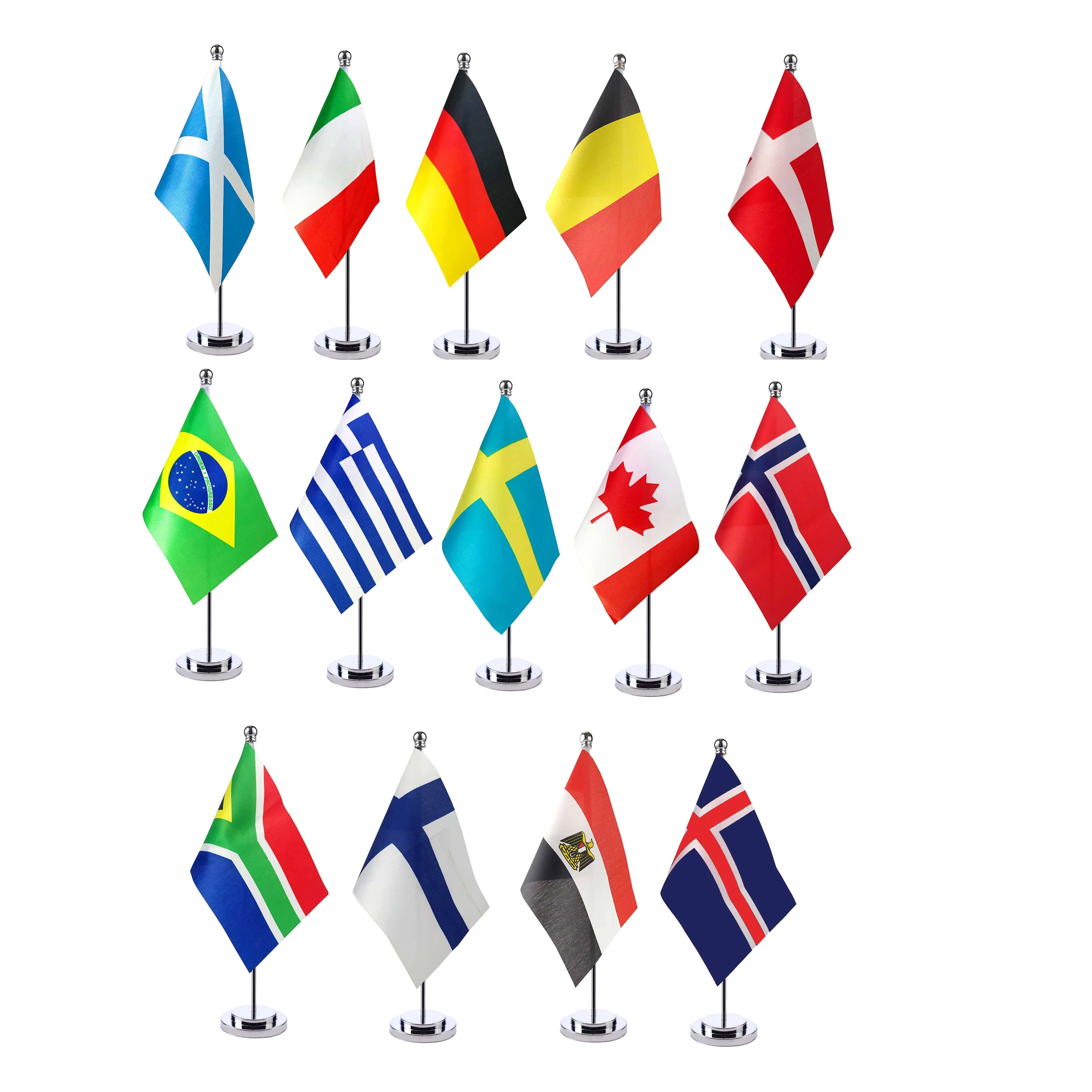 14x21cm Office Desk Flag Of Germany /Italy/Mexico Any Country Flag