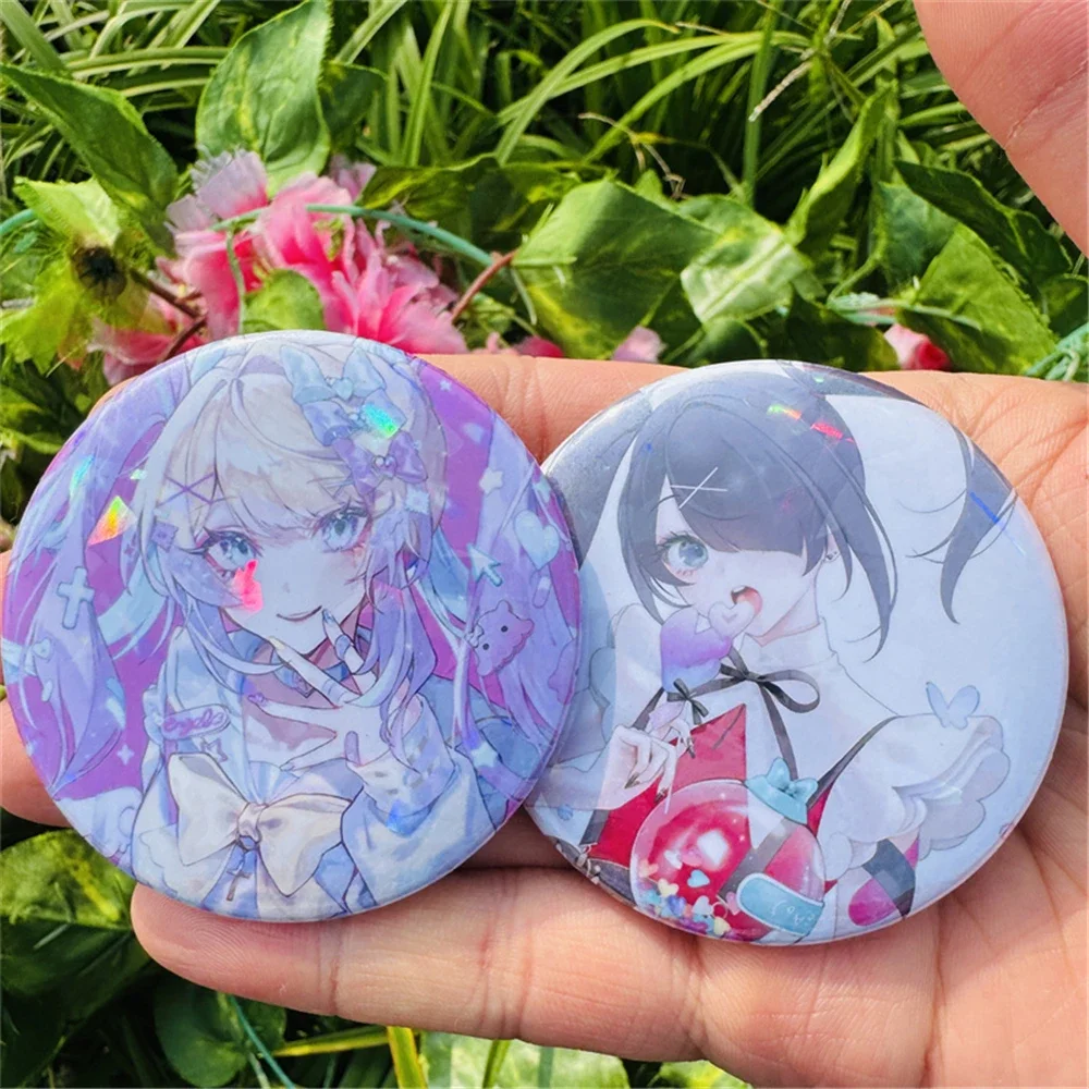 Game NEEDY GIRL OVERDOSE Rain Ame Cosplay COSTUME Badge Pin SPTE Tinplate Brooch Prop