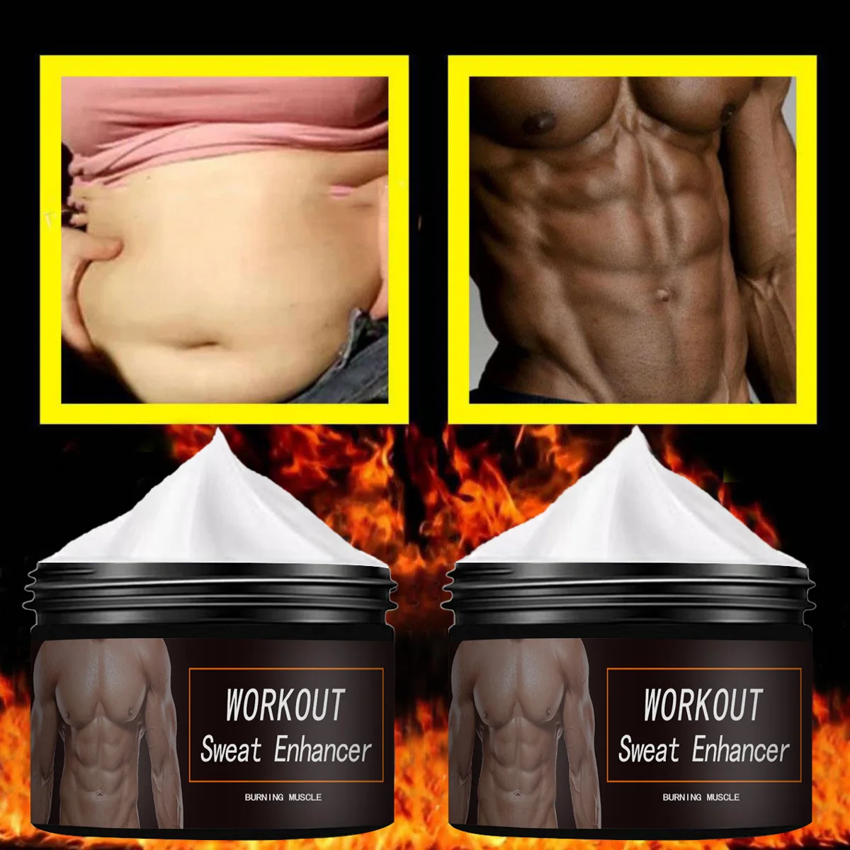 Exercise Sweat Boosting Cream to Burn Muscles