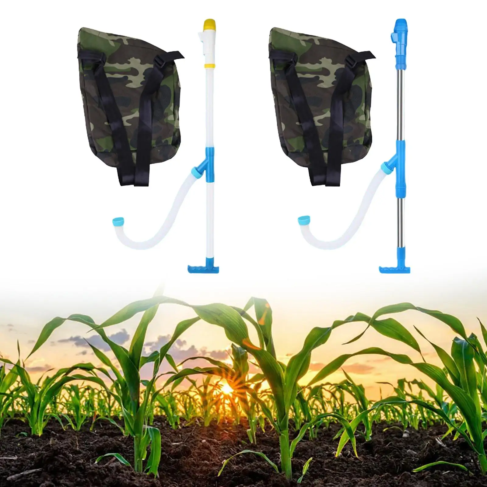 Fertilizer Spreader Adjustable Shoulder Strap Easy to Use Comfortable Manual Fertilizer Sprayer for Lawn Vegetables Turf Garden