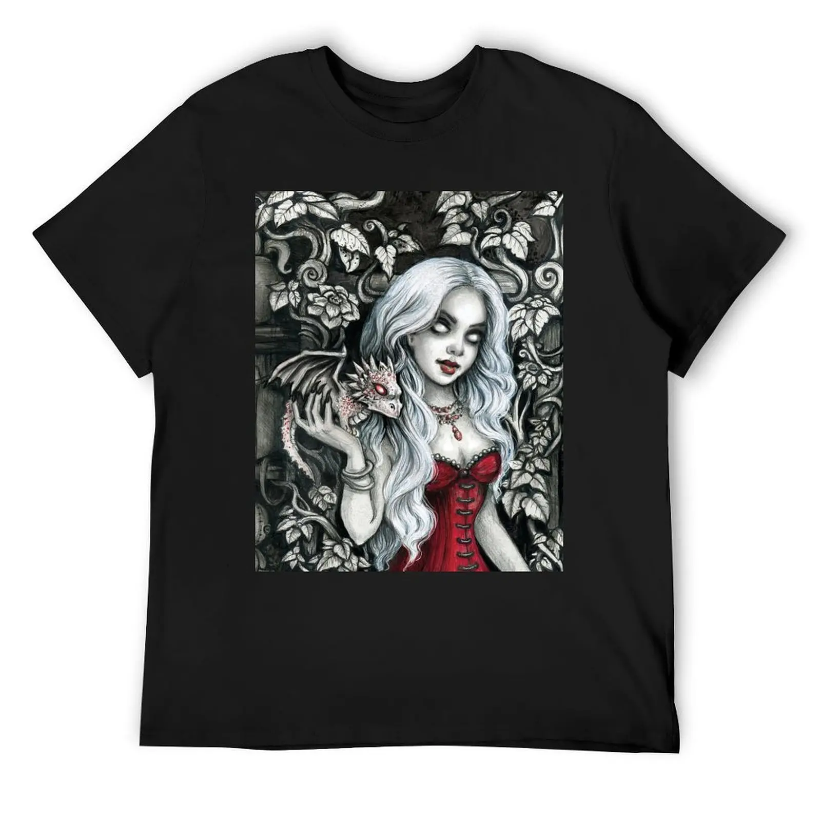 Morgana, the Dragon Sorceress T-Shirt plus size tops rapper graphic tees street wear workout shirts for men