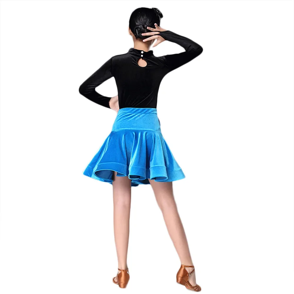 Newest children's Latin dance clothing children's Latin Dance Competition Performance Clothing Latin Dance Practice Clothes