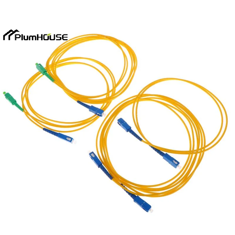 APC UPC UPC UPC Optical Fiber Patch Cord Cable Simplex FTTH SM Single-mode 1/2/3/5M Fiber Optic Jumper