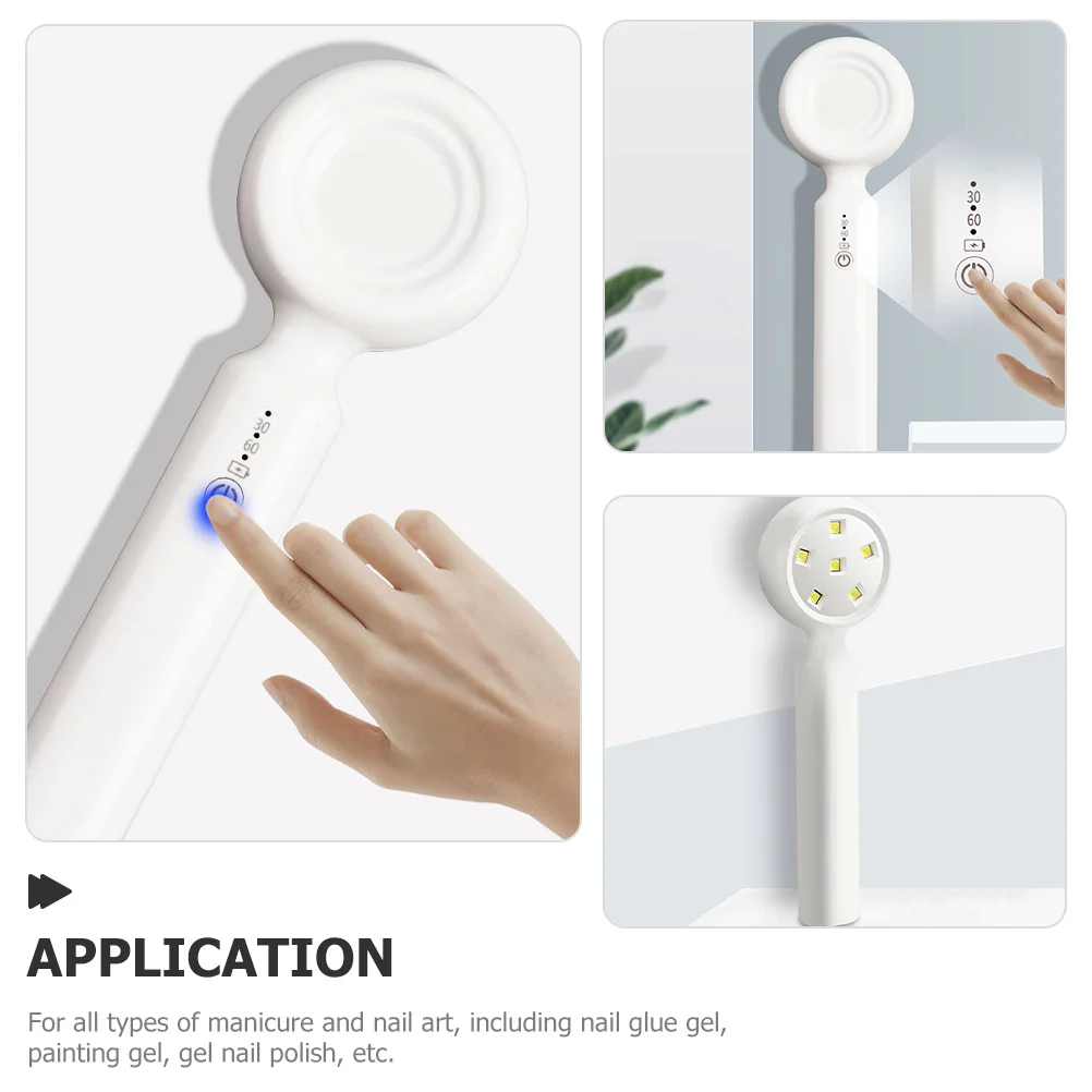 Lampada per unghie Lampada gel UV portatile a LED Piccolo essiccatore per unghie portatile per manicure per smalto gel domestico Luce UV portatile per unghie
