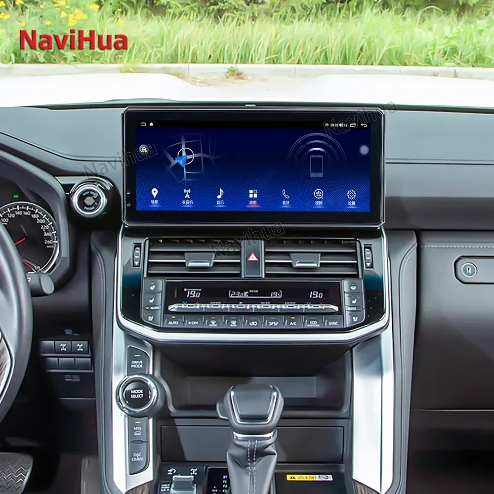 NaviHua New Arrival 12.3inch Touch Screen Android Car Radio Multimedia Automotive DVD Player for Toyota Land Cruiser LC300 2020