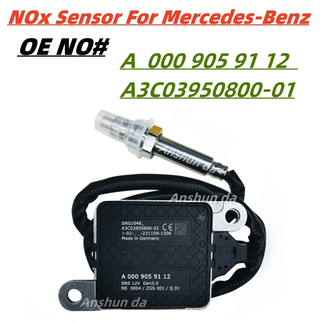 

A0009059112 A3C03950800-01 Nitrogen Oxide Nox Sensor For Mercedes-Benz E-Class W213 A238 E220 E300 GLE 350 Sprinter