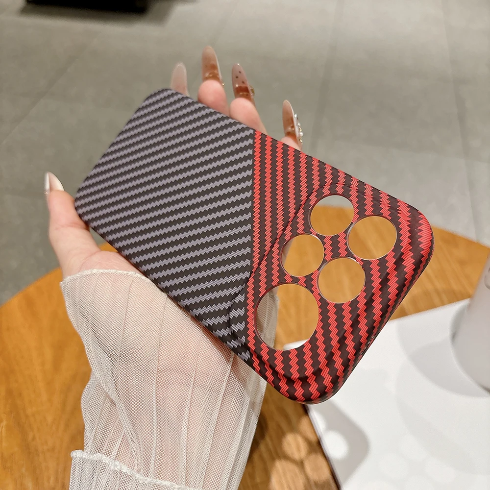 Matte Hard Pc Back Case - Ultra Thin Carbon Fiber Texture Pattern