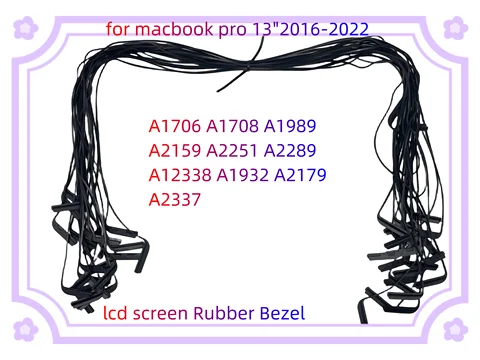 Anneau de cadre central en caoutchouc pour écran LCD, 10 pièces, pour Macbook Pro Air 13.3 "A1706 A1708 A1932 A1989 A2159 A2179 A2337 A2338A2551