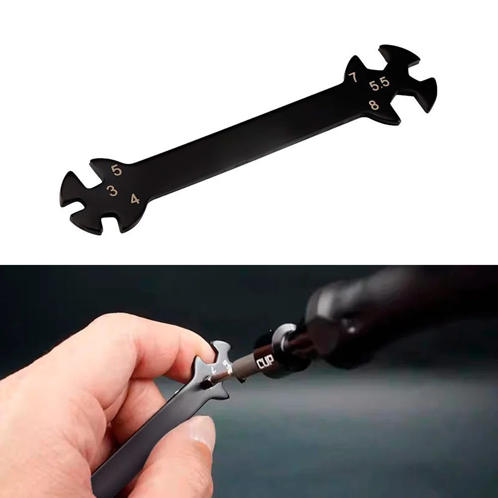 9IMOD Multifunction 6 in1 Repair Wrench 3/4/5/5.5/7/8mm Turnbuckle and Nut Spanner Tool for RC Drone Car Boat Off-road Vehicle image 3