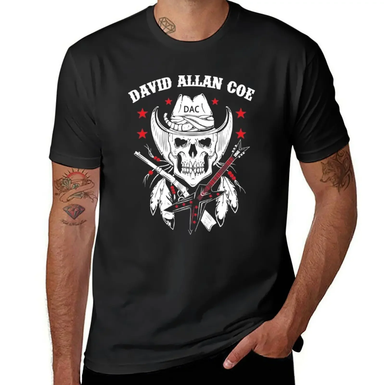 

David Allan Coe T-Shirt graphics blacks t shirts for men pack