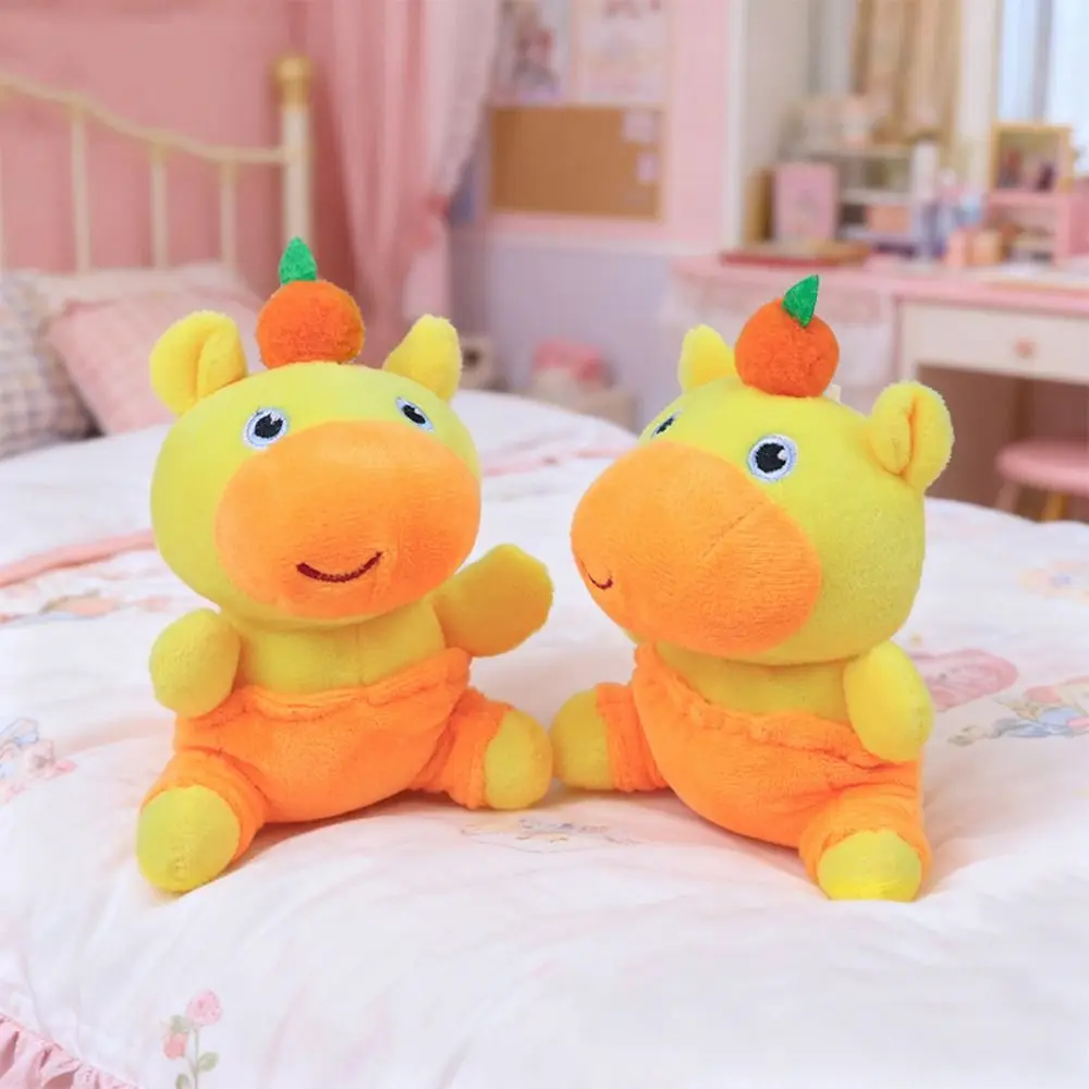 かわいいカピバラ ルル キーホルダー 漫画風 ふわふわ ウォータードルフィン ペンダント ラブリー 16cm ぬいぐるみキーリング 男の子 女の子向け