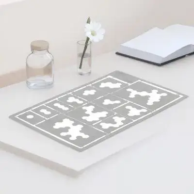 

Трафареты для распыления краски, камуфляжные, трехцветные, для рисования, из нержавеющей стали, вырезные, многоразовые, инструменты для рисования