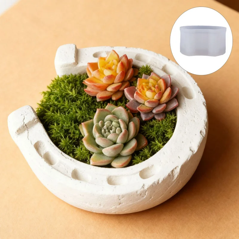 

DIY Horse Hoof Silicone Mold for Epoxy Resin Crafts, Scented Candle Cups, Vases & Plaster Decor