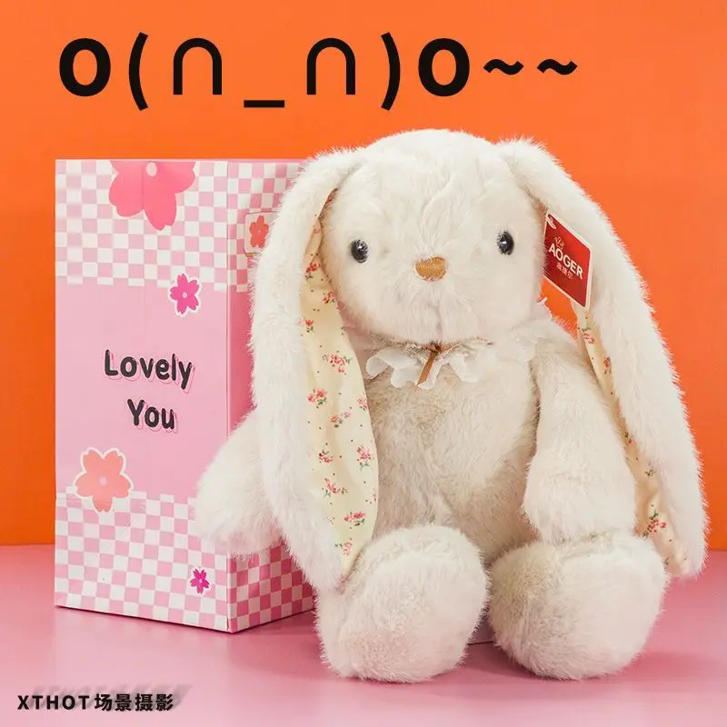 

Original 38cm Doll Long Ears Rabbit Plush Toy Girl Birthday Gifts