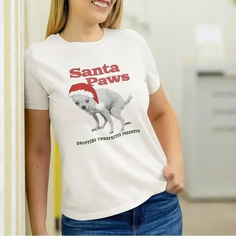 Christmas Dog Pooping T Shirt Chihuahua