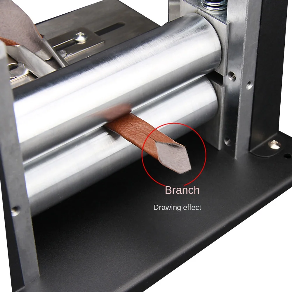 Electric Small Leather Drawing Machine Manual Glue Pulling Shoulder Strap Barrel Press Leather Machine