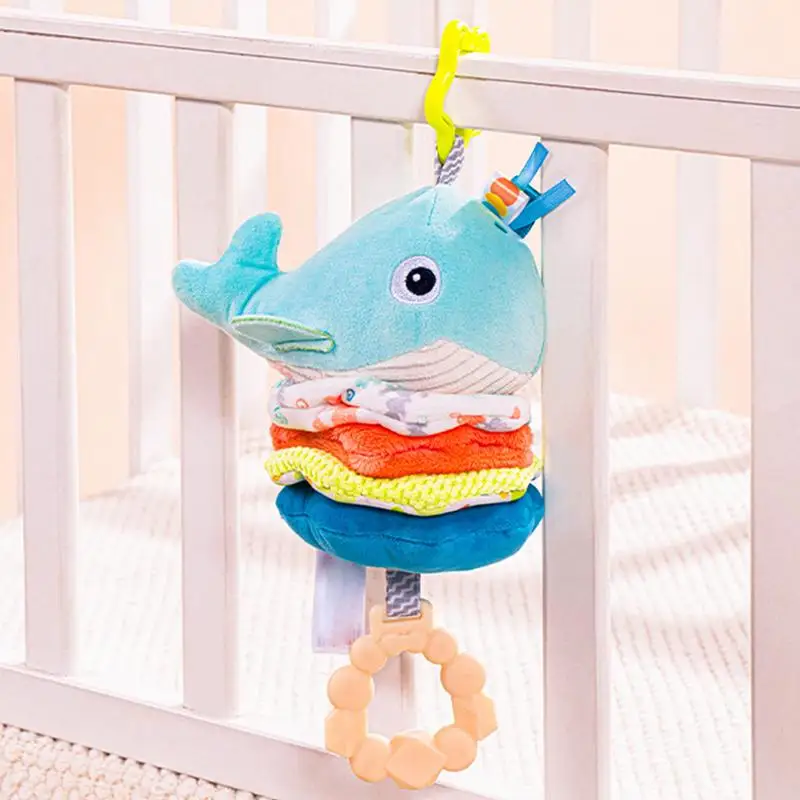 Stroller Rattle Early Development Musical Toy Car Seat Stroller Activity Crib Rattles Teether for 0-12 Months Old Baby Girl