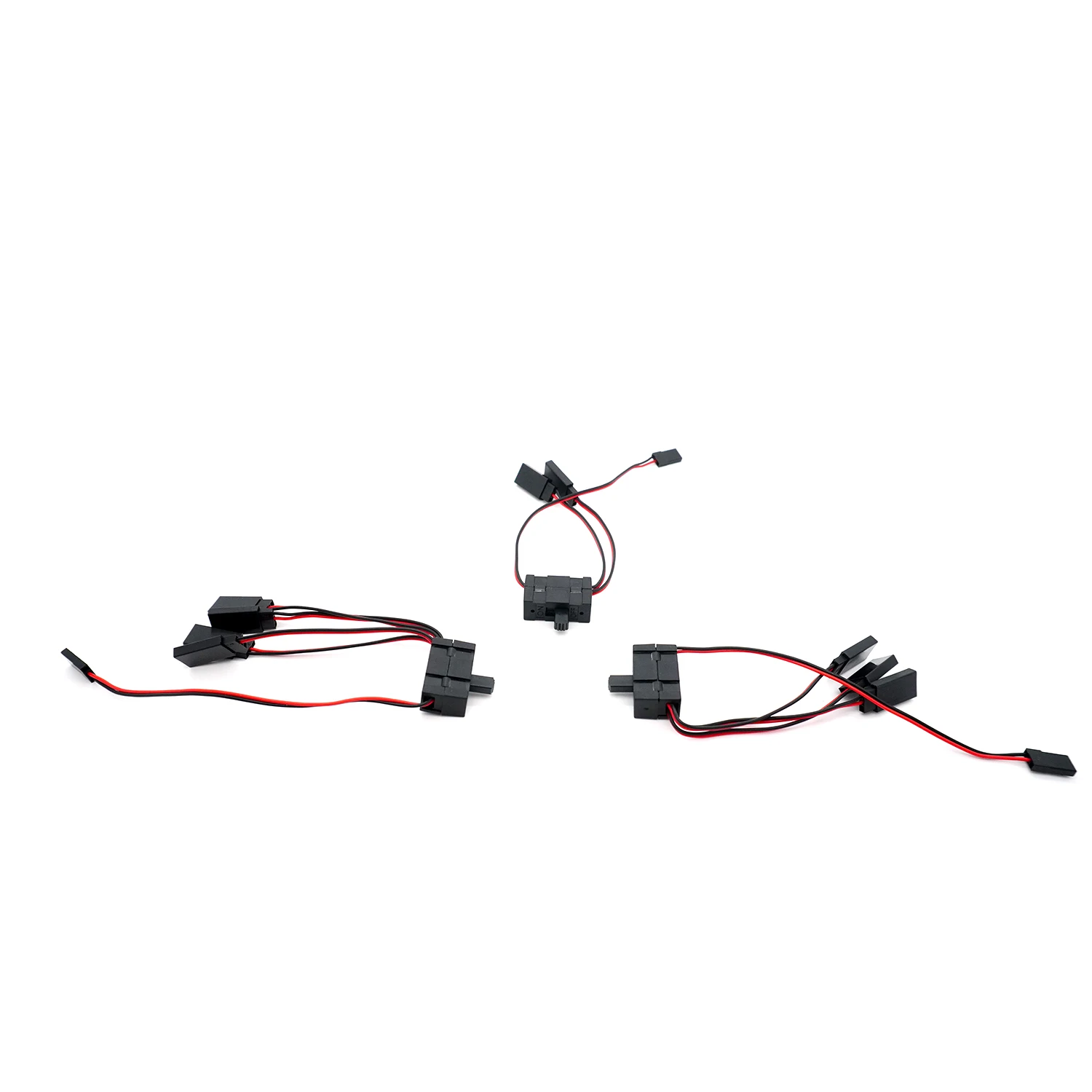 High Quality 2/3/4-way Switch Servo Extension Cable LED Light Power Switch for 1/10 SCX10 TRX-4 RC Oil/Tram/Climbing Crawler Car