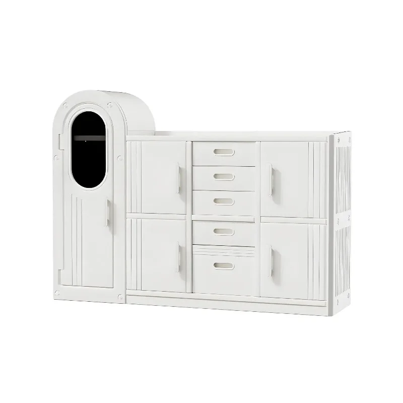 Children's toy rack, feeding table baby cabinet, baby product storage rack, wardrobe cabinet