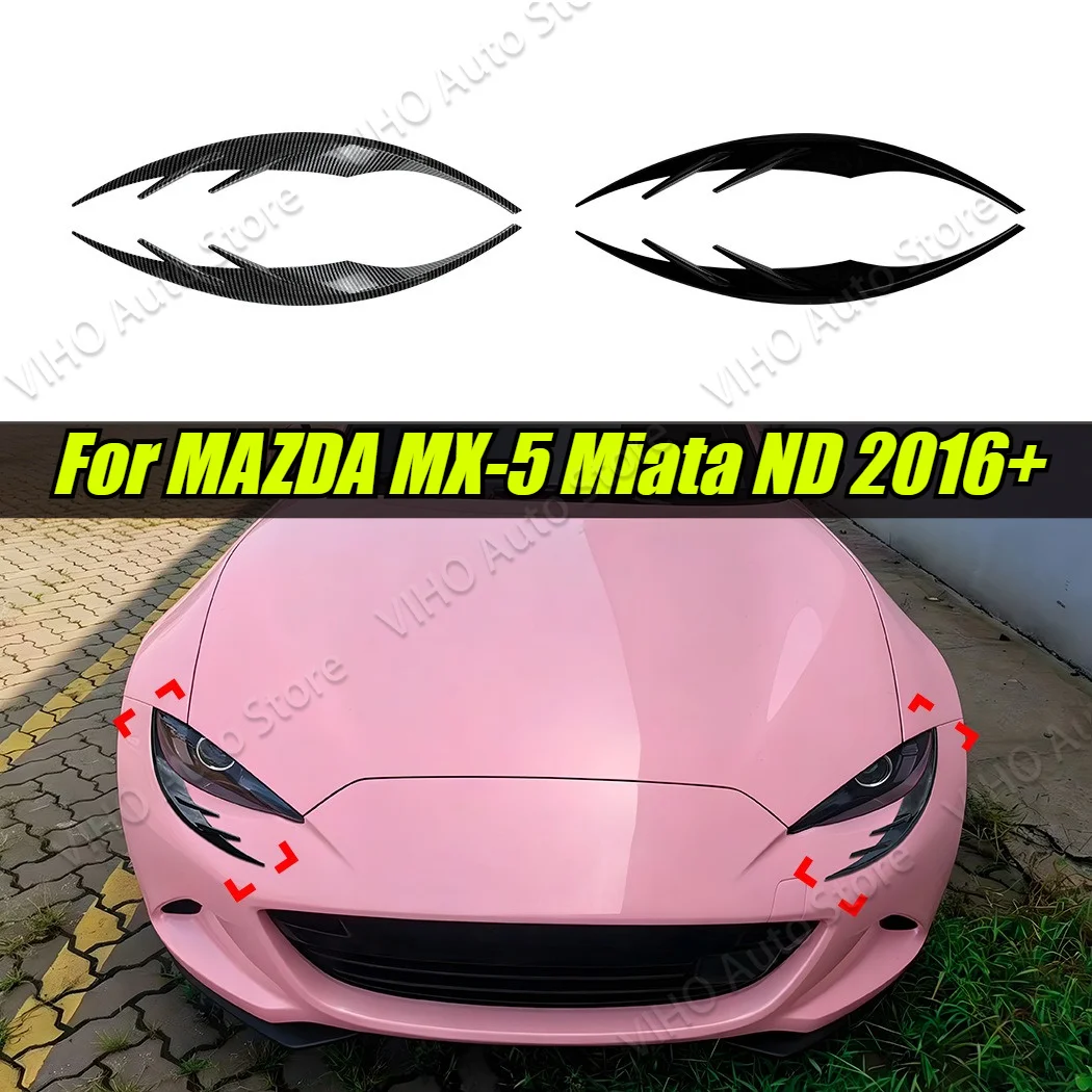for-mazda-mx-5-miata-nd-2016-2025-car-accessories-headlights-body-kits-eyebrow-eyelids-chrome-trim-cover-lamp-hoods