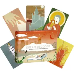 10.4*7.3cm Dream Decoder Oracle Deck 60 Cards To Unlock Your Unconscious Interpret Archetypal Symbols From Your Dreams