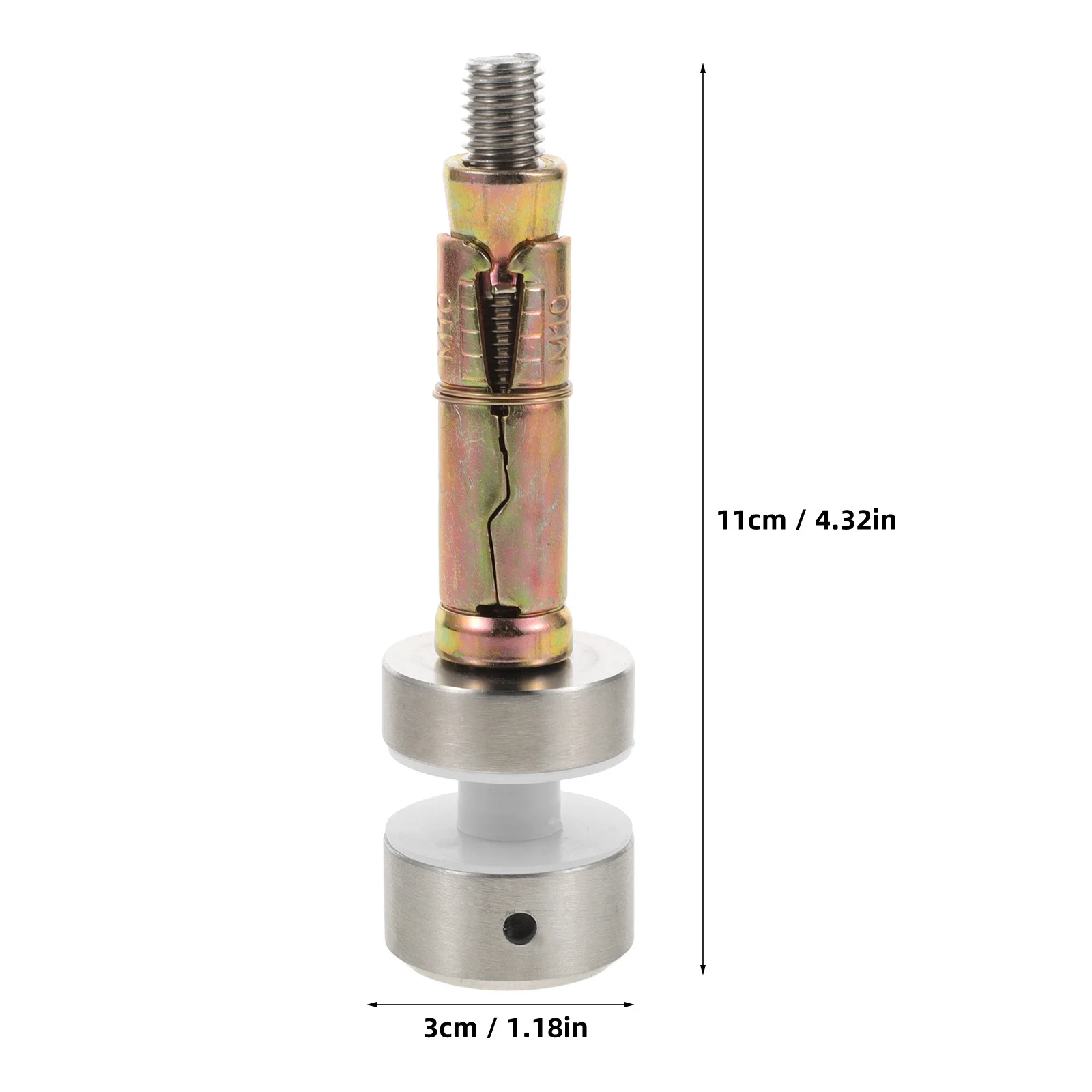 مسامير المواجهة الزجاجية الثقيلة الفولاذ المقاوم للصدأ ل درابزين الدرج شرفة قوس تثبيت الزجاج التجنيب كليب #2