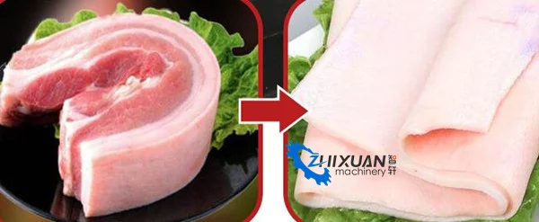 Commercial Used Pork Removed Cutting Machine Pig Meat Peeling Machine