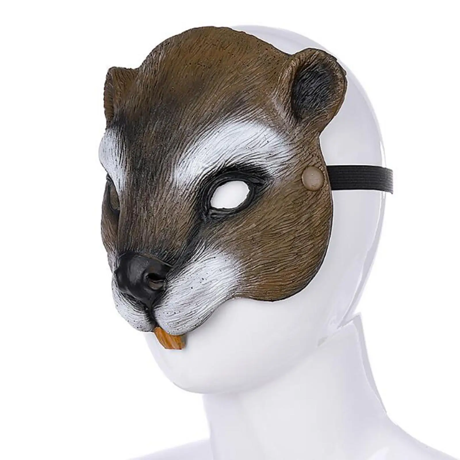 Animal Cosplay Mask Novelty Dress up Squirrel Mask Headgear with Elastic Band for Holiday Role Play Themed Parties Carnival