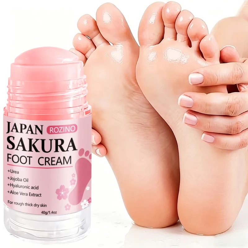 [Super Anti-Rissbildung] Sakura 60% Urea + 2% Salicylsäure Hand- und Fußpflegestift Plus+, Super Anti-Rissbildung Hand- und Fußcreme-Stift, spendet Feuchtigkeit von innen in 5 Minuten, schnelle Wirkung, 72-Stunden Tief – Detail 2