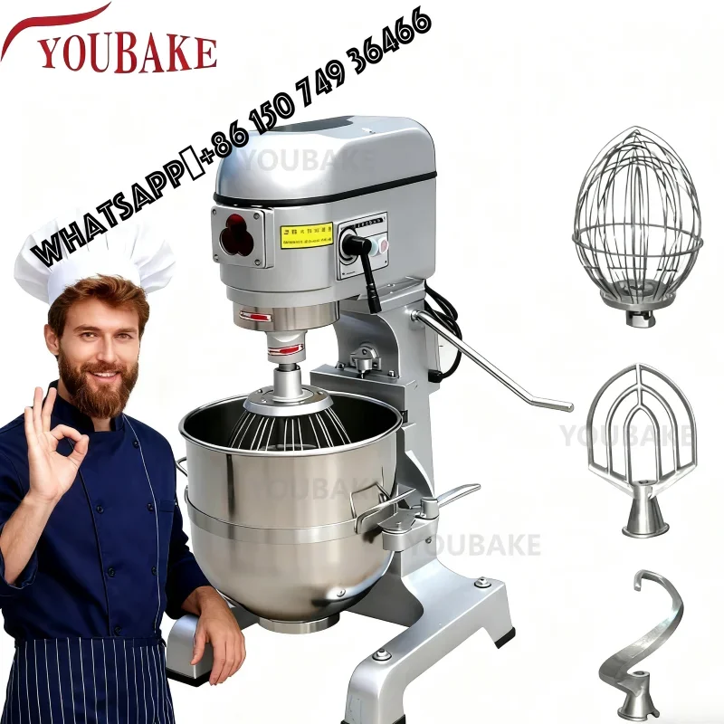 Commercial Egg Beating Kitchen Electric Double Planetary Mixer Cream Cake Mixer 10l-100l Planetary Mixer
