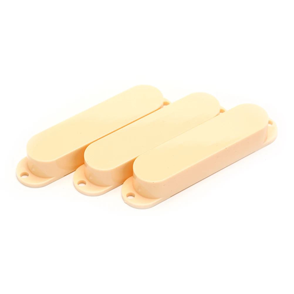 3pcs Closed Plastic Single Coil Guitar Pickup Covers For Electric Guitar