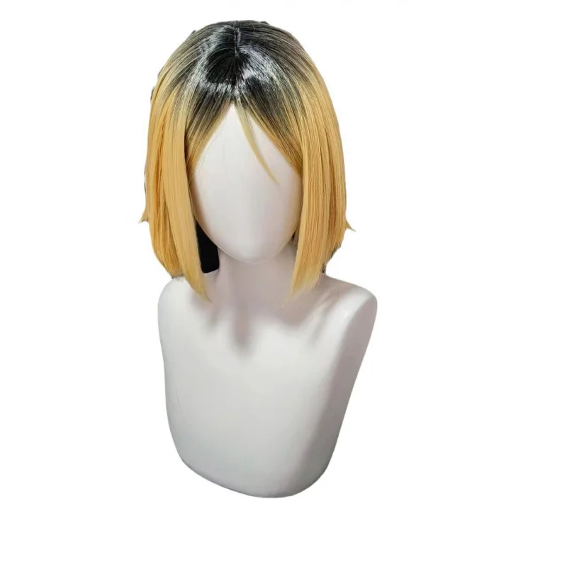 الكرة الطائرة الصغيرة الكرة الطائرة المراهقين مخلب طحن CosWig صبغ التدرج محاكاة فروة الرأس #5