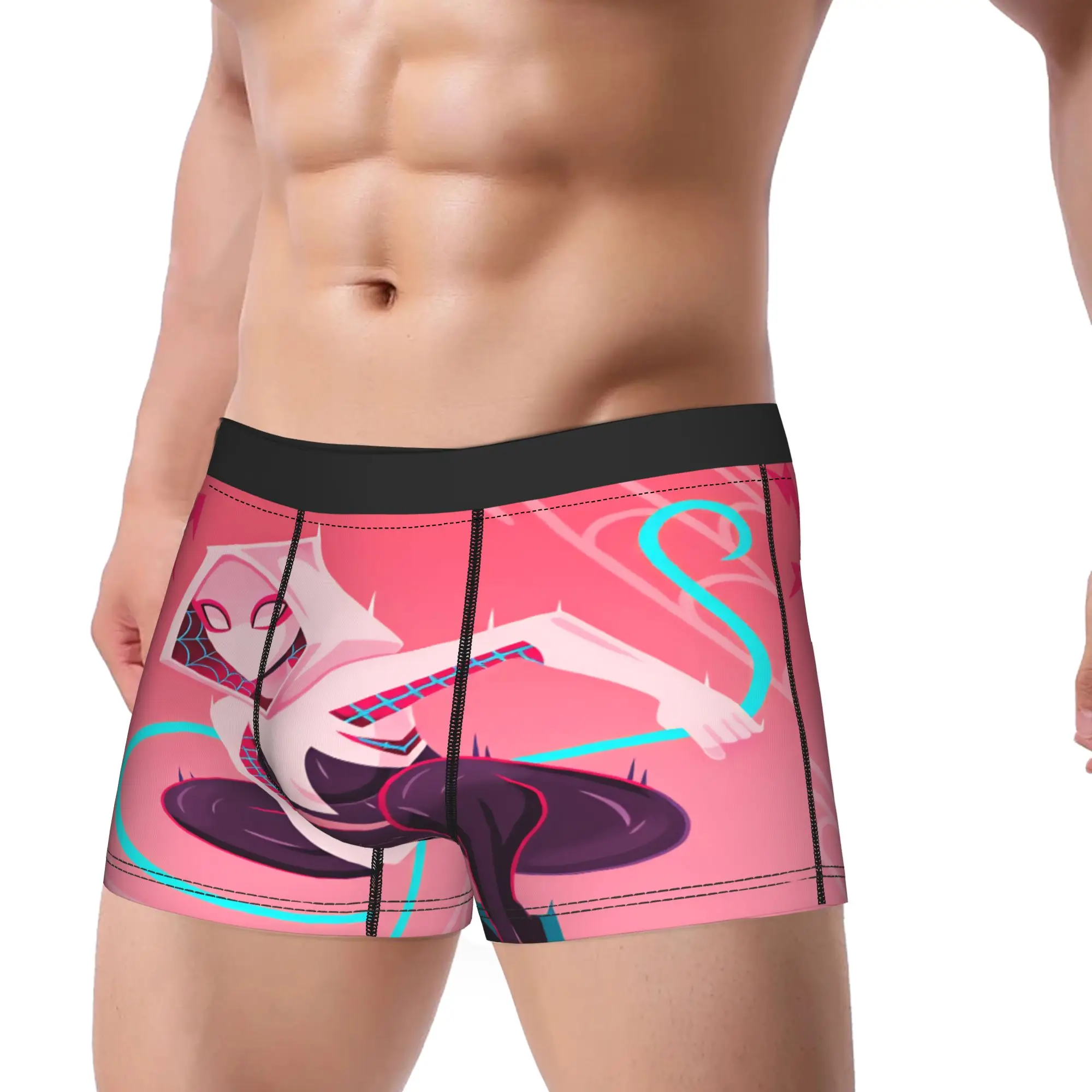 Spider Ghost Gwens Underwear  Pattern Trunk Trenky Males Underpants Funny Boxer Brief Gift