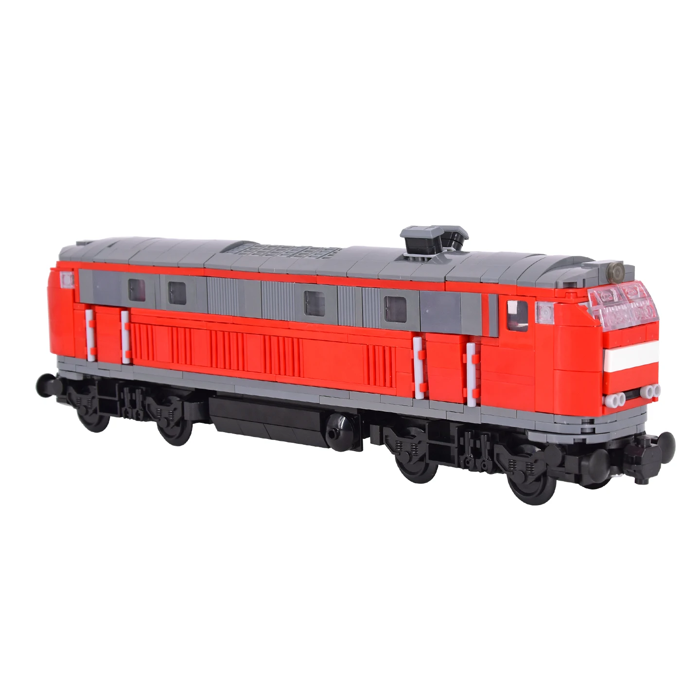 MOC City BR 218 DB Locomotiva Building Blocks Set Modello di treno realistico Giocattolo da costruzione per gli appassionati di treni Giocattolo tecnico fai-da-te