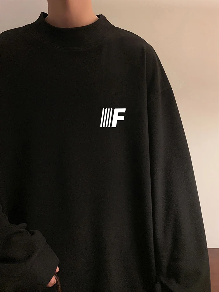 

Мужской вязаный свитер с длинным рукавом и высоким воротником из немецкого бархата, осенне-зимний, новый, с флисовой подкладкой, в американском стиле