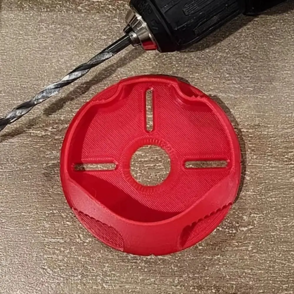 

Practical Non-Slip Dust Cover Case Large Capacity Collection Box Ash Collector 10cm Red Dust Collection Box Power Drill