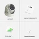 Surveillance Camera 2.8mm Wide Angle Metal Housing AHD 5mp 1080p Mini IR Dome Indoor Camera Security Monitor Suitable for CCTV