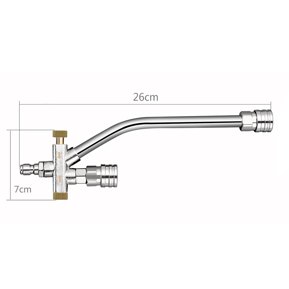 Adjustable Water Flow High Pressure Cleaner Nozzle for Foam Pot Accessory Constructed from Stainless Steel for Long Lasting Use