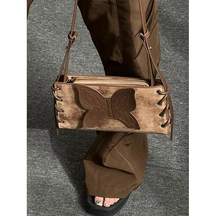 Women Bag 2025 PU 3D Butterfly Fashion Euro-America Style Shoulder Bags Pures and Bags Crossbody Girls Bag