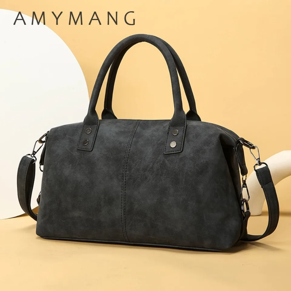 

Suede Soft Leather Handbags for Women Casual Ladies Messenger Bag Luxury Large Capacity Commute Tote Shoulder Crossbody Bags New