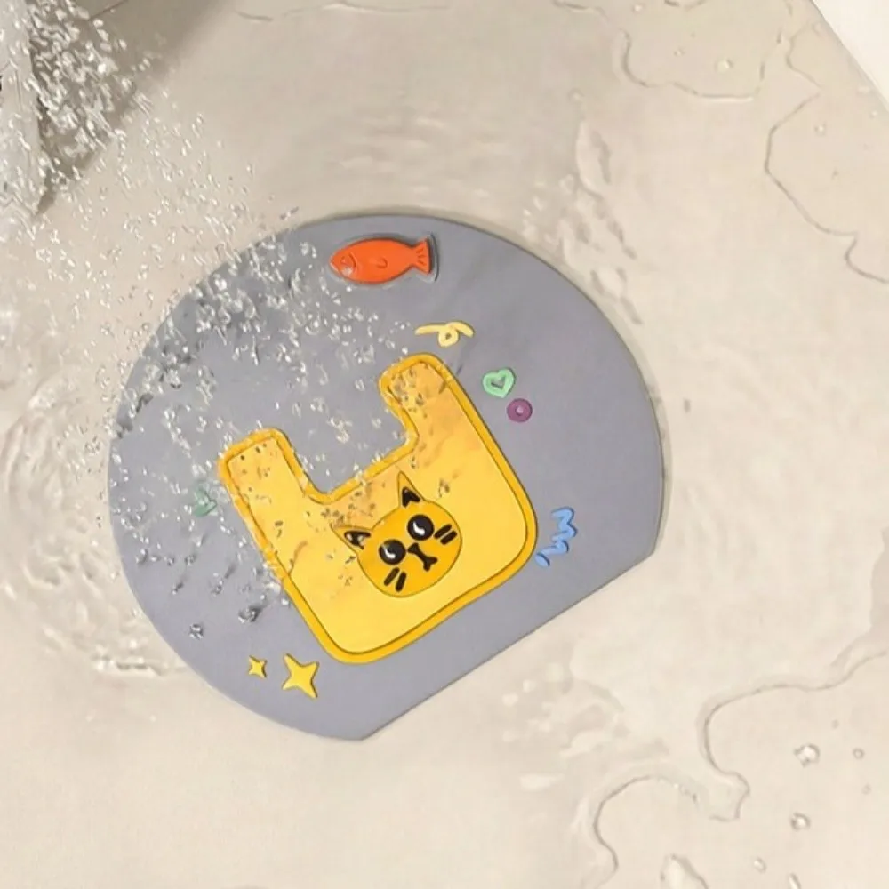 Soft Floor Drain Cover Insect-proof Reusable Sink Seal Mat Drain Stopper Anti-Odor Sewer Pipe Cover Bathroom Accessories