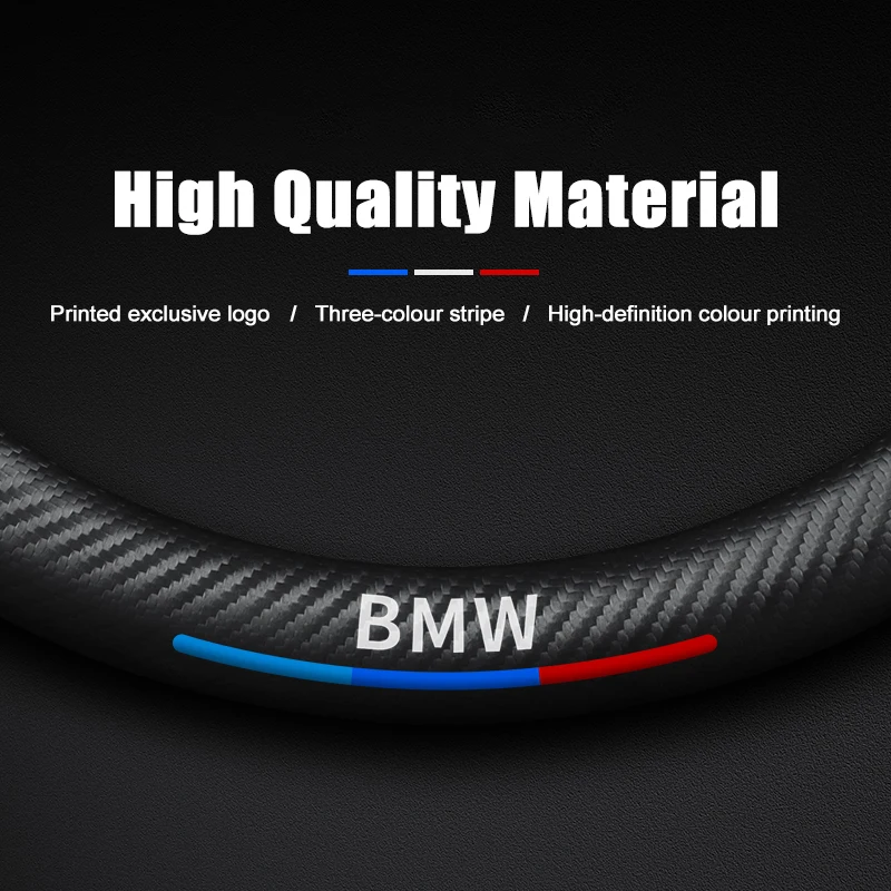 Car Steering Wheel Cover For BMW M Power E90 E60 E39 E87 E36 E46 X1 X3 X5 X7 2 3 5 6 7 Series F10 F20 F30 M2 M3 M Performance