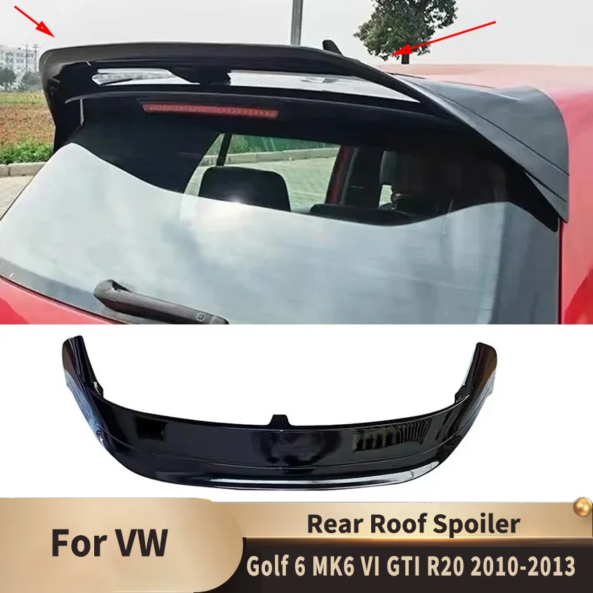 Rear Roof Spoiler Lip Wings Spoiler for Volkswagen VW Golf 6 MK6 VI GTI R20 2010-2013 Accessories Rear Wing Lip Spoiler