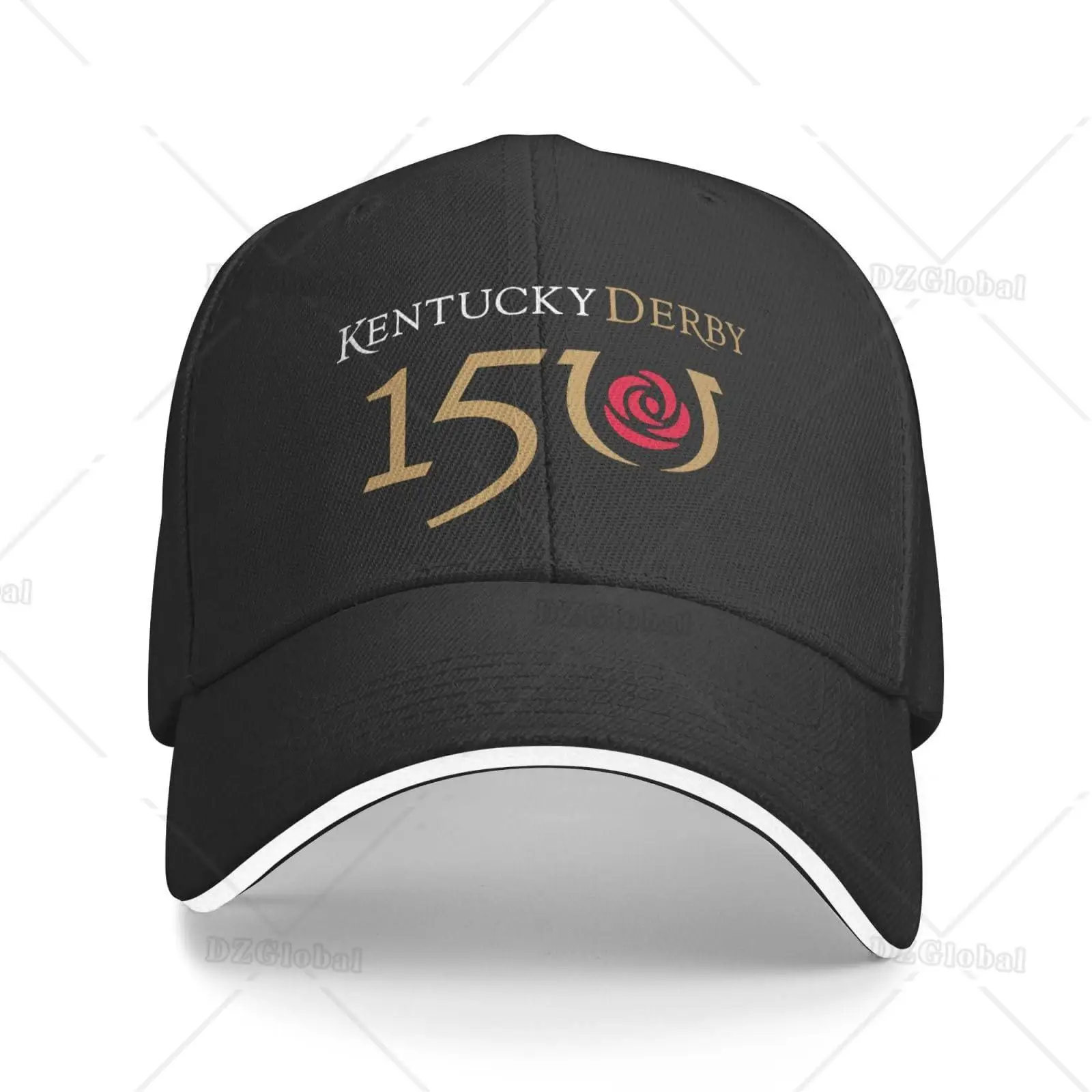 Kentucky Hat Derby Cap Adjustable Baseball Cap for Men Women Classic Dad Hat Funny Hip-Hop Hat Fashion Trucker Hat Pink