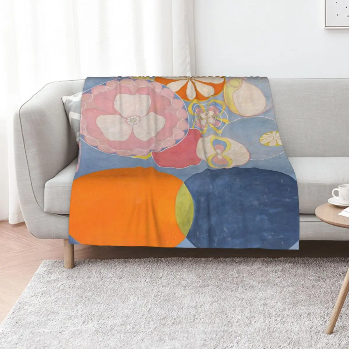 Hilma af Klint - The Ten Largest, No. 02, Childhood, Group IV Throw Blanket Furry Luxury Throw bed plaid Baby Blankets