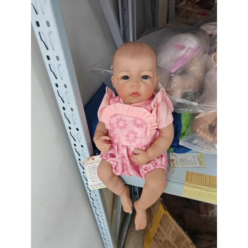 48cm Cute Baby Doll Luca with Full Vinyl Body with Lifelike 3D Skin Painted Hair Reborn Doll